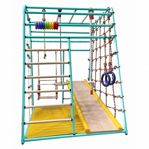 Детский спортивный комплекс Весёлый малыш Next горка с мягкими бортиками New Color, цвет – изумрудный (Вертикаль, Nex_ горка мягкий бортик изумрудный)